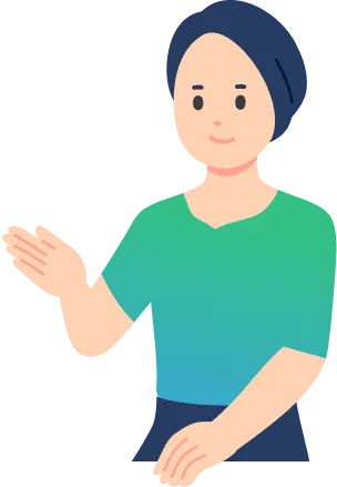 笑顔のスタッフ